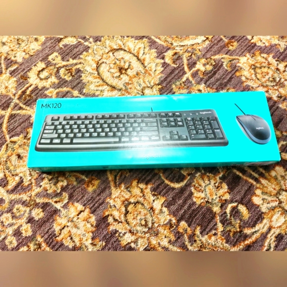 Brand New Logitech MK120 Keyboard and Mouse Set